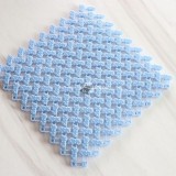 Csúszásgátló fürdőszobai szőnyeg - Világos kék