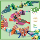 Csúszómászó állatok - fűzőjáték - My animals - Djeco - DJ08978