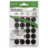 Csúsztatófilc öntapadó d=16 fekete (20db) (3341515)