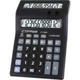 CTIFREE CT-2000 duál kijelzős fekete számológép, 135x195mm, 12 számjegy, 2 év garancia