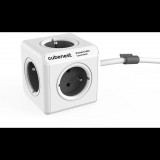 Cubenest Powercube Extended elosztó 5x aljzat 1.5m fehér-szürke (v) (6974699971030)