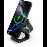 CubeNest Qi2 SQ312 Pro Black 3in1 MagSafe rögzítési támogatással (6974699972006)