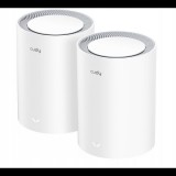 CUDY AX3000 Wi-Fi 6 Mesh 2,5Gb Solution, fehér (2-pack) (M3000(2-Pack)w)