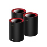 Cudy M3000 Dual Band WI-FI 6 Mesh System (3-pack) Black/Red M3000(3-PACK)