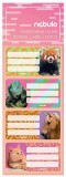 Cuki állatok füzetcímke 12 db-os, Nebulo