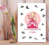 Cuki hercegnős vendégkönyv lánybúcsúra