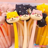 Cuki Imádnivaló corgis fekete zselés toll, 0.5mm