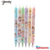 Cuki kislányos zselés toll (pasztell)