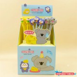 Cuki Koala és társai fekete zselés toll, 0.5mm