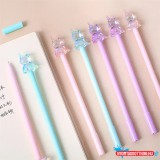 Cuki Kristály unikornis fekete zselés toll, 0.5mm