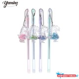 Cuki lógó kristálydinoszaurusz radírozható zseléstoll, 0.5mm