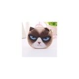 Cuki mini plüss táska, morcos macskás 2.