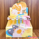 Cuki Mosolygós toast cicák zseléstoll, 0.5mm