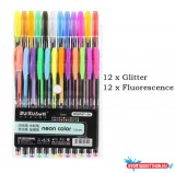 Cuki Neon zselés toll szett (24db)