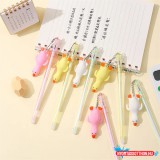 Cuki Radírozható zselés toll - lógó kacsa, 0.5mm