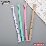 Cuki Zsiráfnyakú gyönyörű cica fekete zselés toll, 0.5mm