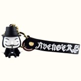 Cukicuccok Kft. Anonymus figura kulcstartó, fekete