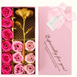 Cukicuccok Kft. Arany rózsás doboz, rózsaszín