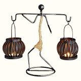 Cukicuccok Kft. Art Deco dekoratív fém gyertyatartó 1, fekete