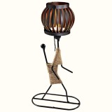 Cukicuccok Kft. Art Deco dekoratív fém gyertyatartó 3, fekete