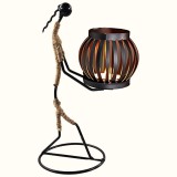 Cukicuccok Kft. Art Deco dekoratív fém gyertyatartó 6, fekete