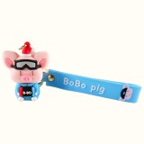 Cukicuccok Kft. Bobo malac szemüveges kulcstartó, kék