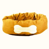 Cukicuccok Kft. Csontmintás közepes kutyafekhely, sárga