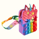 Cukicuccok Kft. Egyszarvú pop it táska, színes