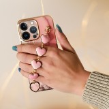 Cukicuccok Kft. IP 13 Pro Trend Case telefontok márvány mintás, rózsaszín
