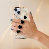 Cukicuccok Kft. IP 15 Plus Trend Case telefontok márvány mintás, fehér
