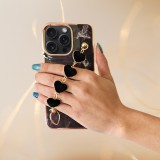 Cukicuccok Kft. IP 15 Pro Max Trend Case telefontok márvány mintás, fekete