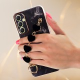 Cukicuccok Kft. Samsung Galaxy A34 5G Trend Case telefontok márvány mintás, fekete