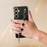 Cukicuccok Kft. Samsung Galaxy S23 FE Trend Case telefontok virágos, fekete