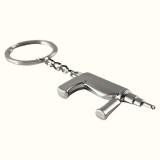 Cukicuccok Kft. Ütvefúró kulcstartó, ezüst