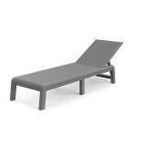 Curver Atlas műanyag napozóágy párna nélkül szürke