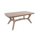 Curver Baltimore műanyag kerti asztal cappuccino