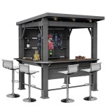 Curver Bar gazebo műanyag kerti pavilon grafit