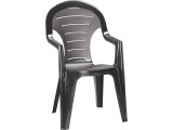 Curver Bonaire műanyag kerti szék, grafit színben