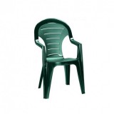 Curver Bonaire műanyag kerti szék, sötét zöld színben