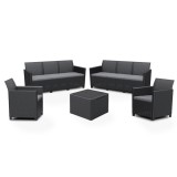 Curver Claire 8 személyes kerti bútor garnitúra grafit