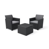 Curver Claire Balcony kerti bútor garnitúra grafit
