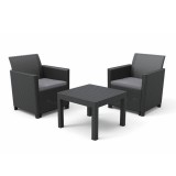 Curver Claire Balcony kerti bútor garnitúra orlando asztallal grafit