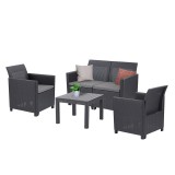 Curver Claire VI 4 személyes kerti bútor garnitúra orlando asztallal grafit