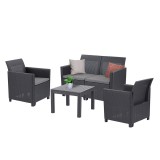 Curver Claire VI 4 személyes kerti bútor garnitúra orlando asztallal grafit