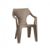 Curver Dante alacsony támlás műanyag kerti szék cappuccino