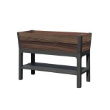 Curver Deco elevated műanyag kerti virágláda alsó polccal 110L dió