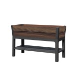 Curver Deco elevated műanyag kerti virágláda alsó polccal 110l dió