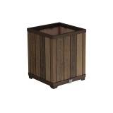 Curver Deco szögletes magasított műanyag virágláda 74 L dió