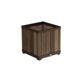 Curver Deco szögletes műanyag virágláda 61 L dió