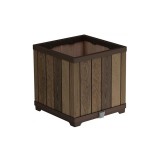 Curver Deco szögletes műanyag virágláda 61 l kőrisfa